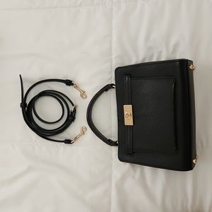 Authentic Coach Black Leather Mini Lane bag Purse